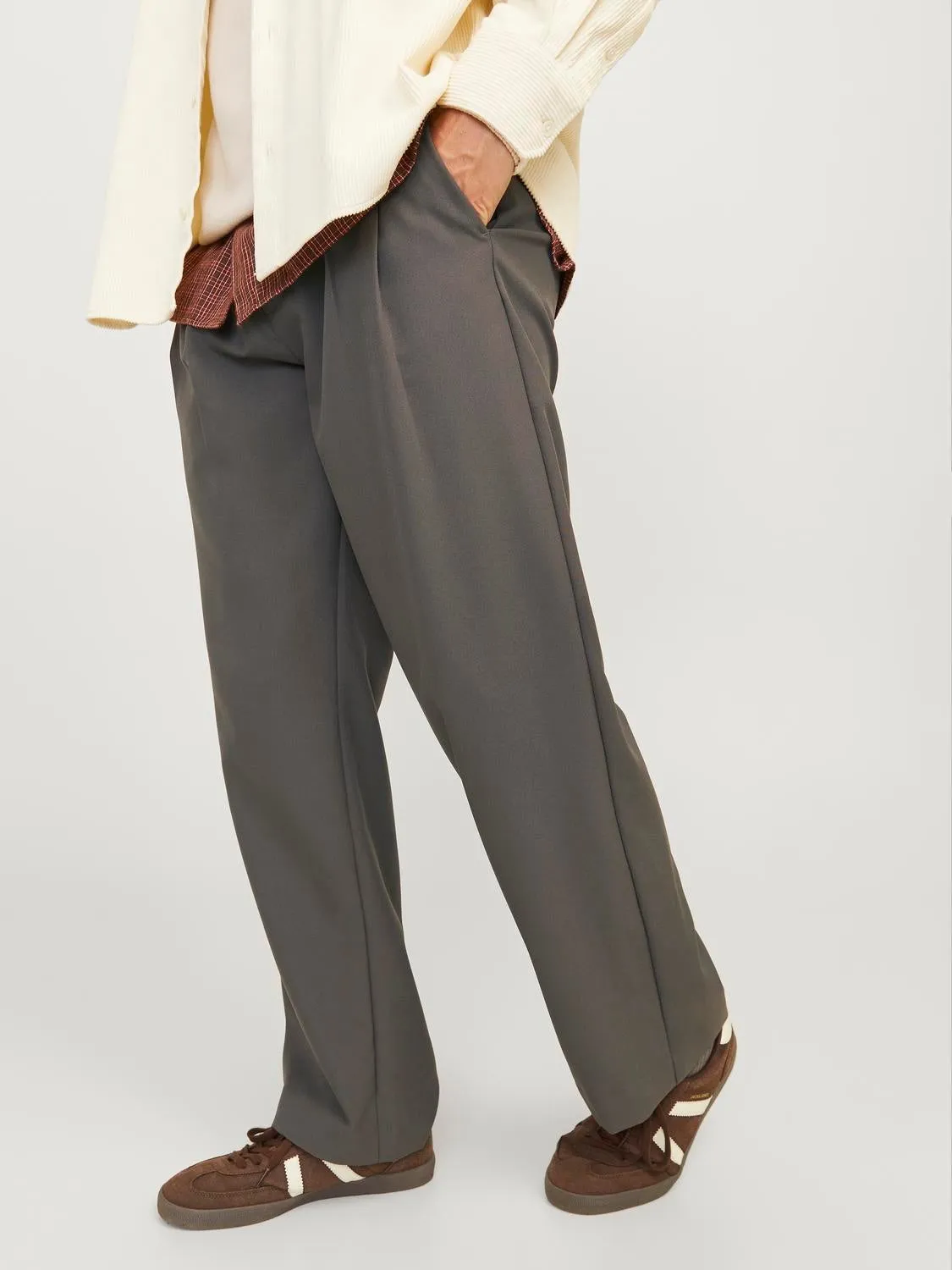 Pantalones chinos Corte wide leg | Marrón intermedio | Jack & Jones®