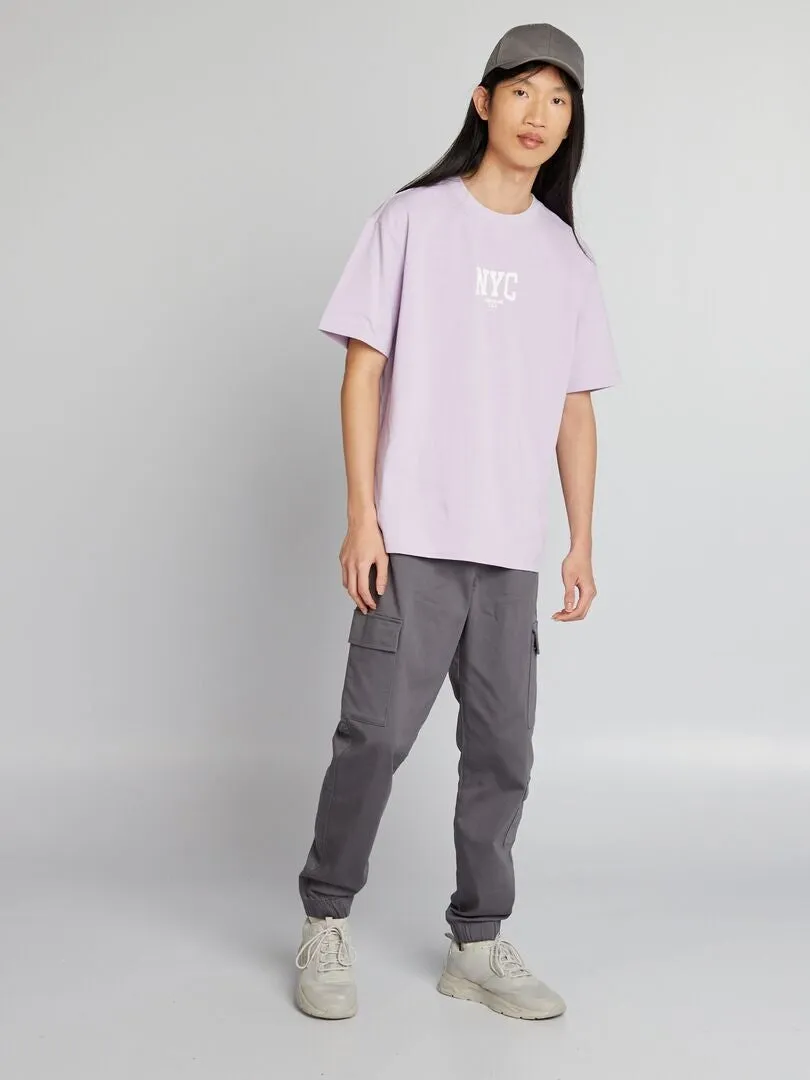 PANTALóN CON BOLSILLOS EN LOS LATERALES  GRIS