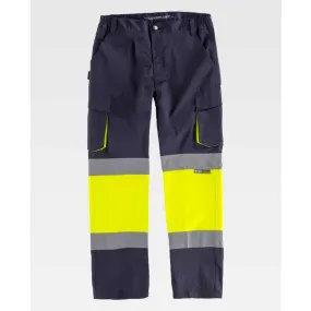 Pantalón elástico Alta Visibilidad combinado Slim Fit - Workteam