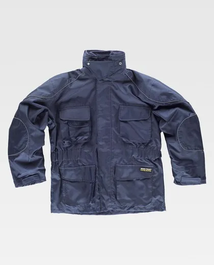 Parka desmontable con forro polar interior Marino