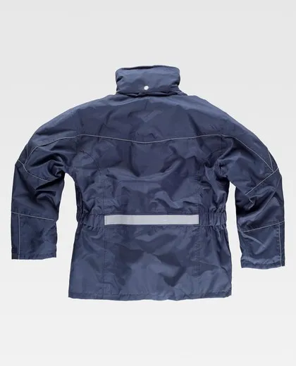 Parka desmontable con forro polar interior Marino