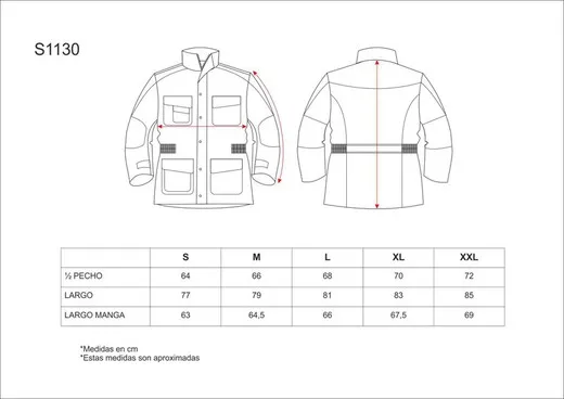 Parka desmontable con forro polar interior Marino