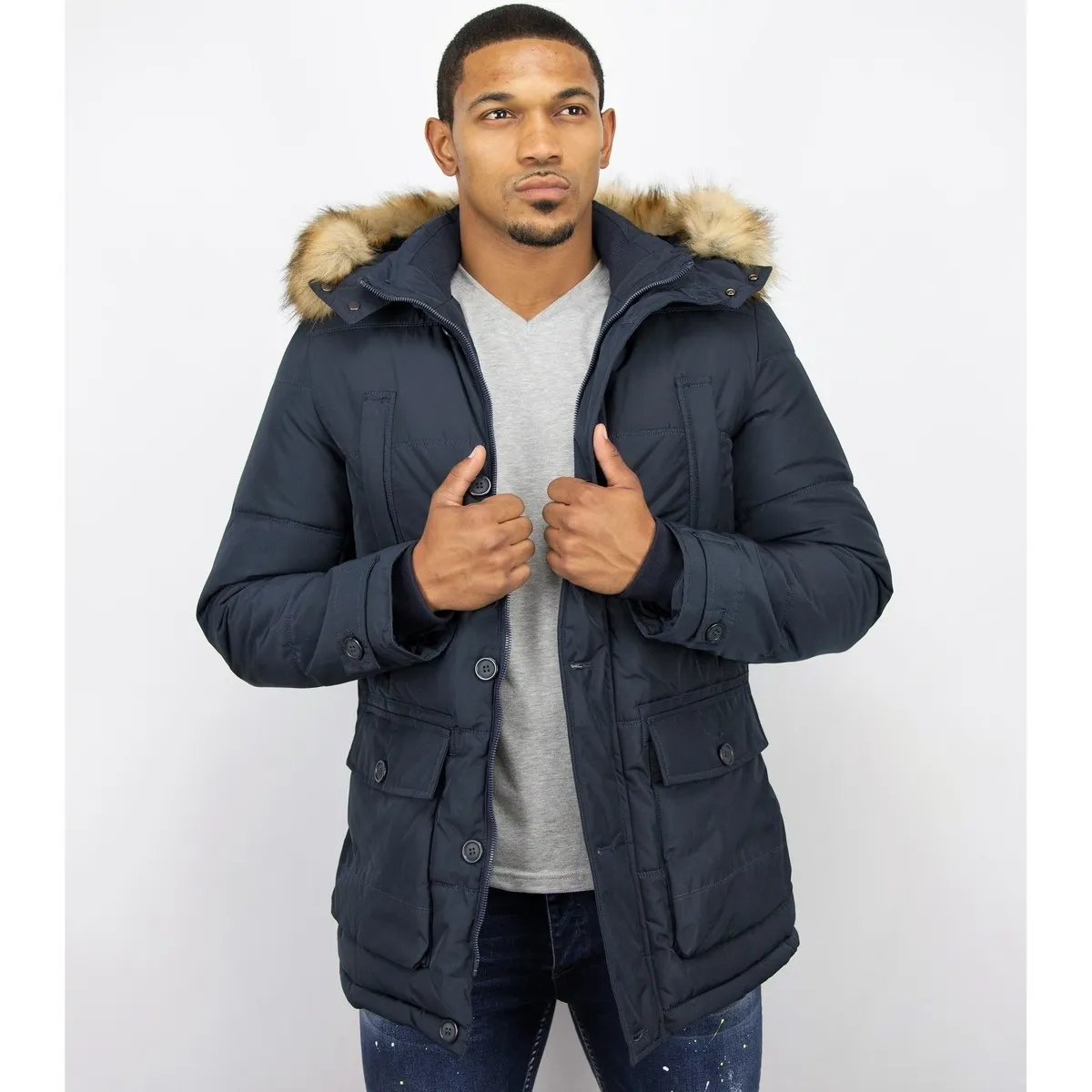 Parkas Hombre Parka Hombre Capucha