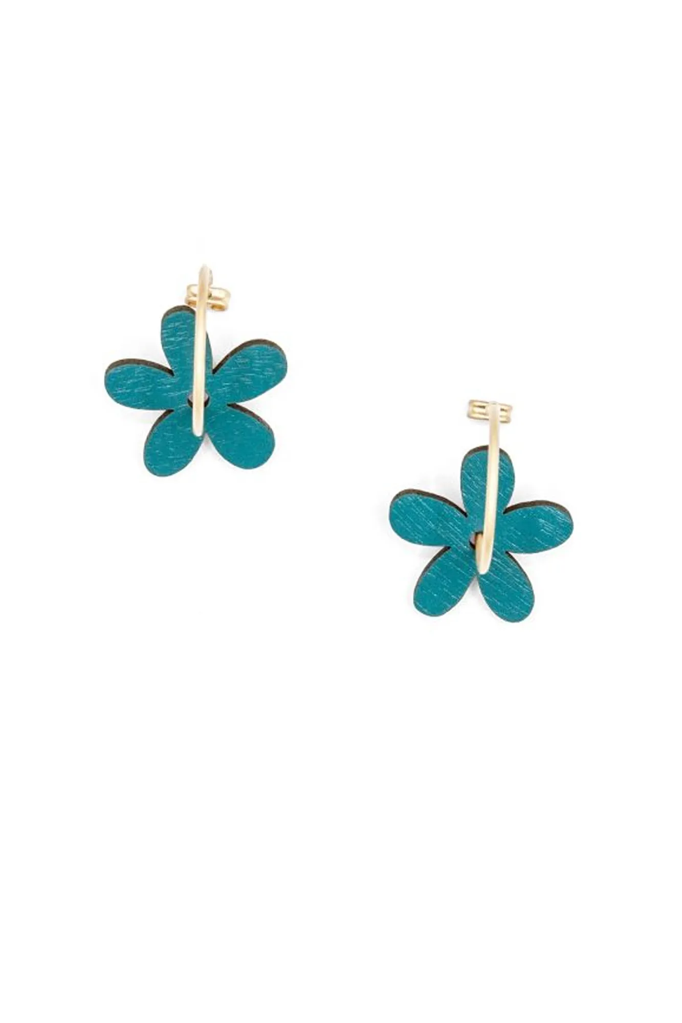 Pendientes de madera PINK MAGNOLIA