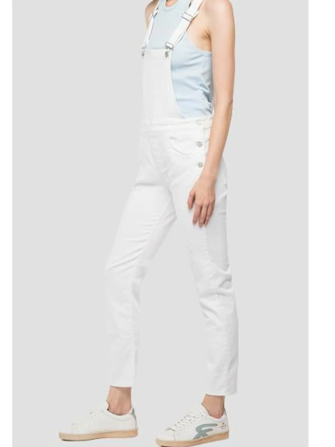 PETO JEANS BLANCO REPLAY