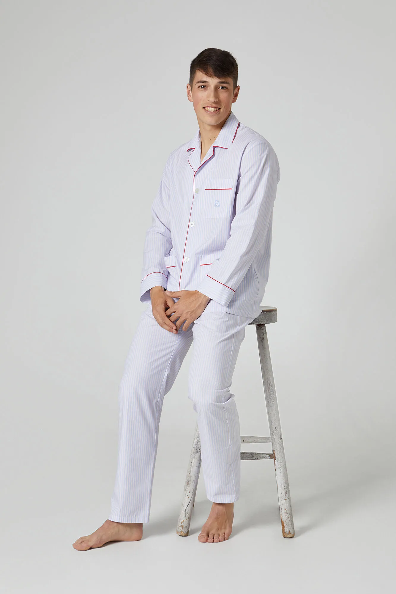 Pijama largo hombre