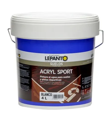 PINTURA PARA PISTAS DE DEPORTE LEPANTO ACRYLSPORT  ROJO óXIDO SATINADO 750ML