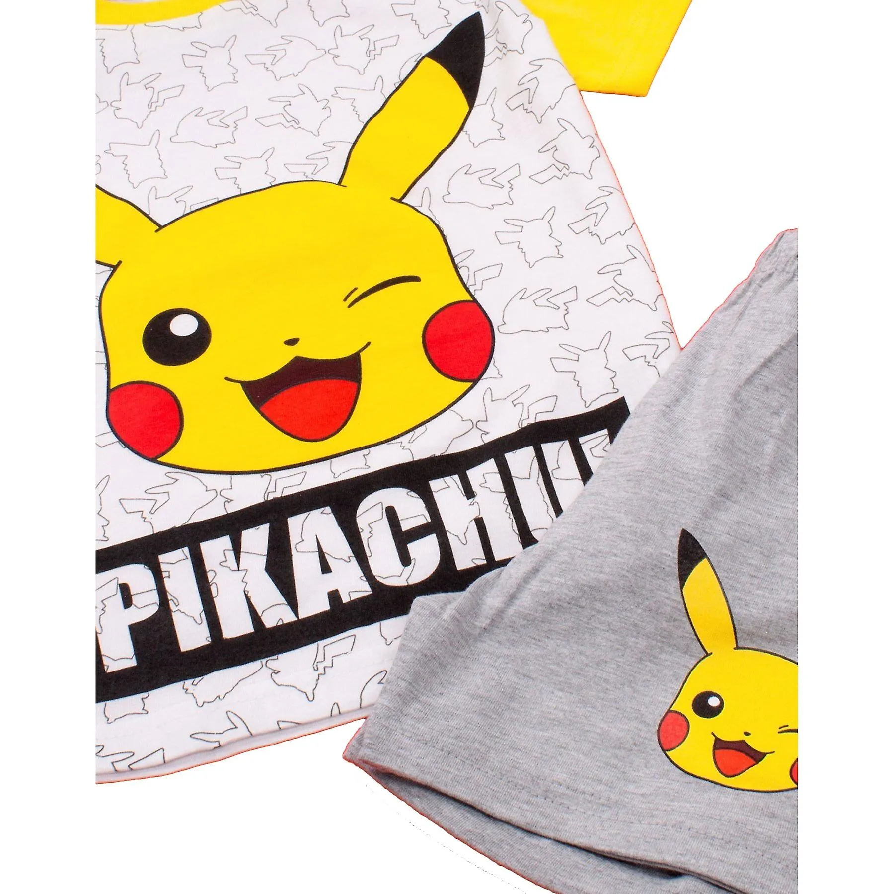 Pokemon Boys Pikachu Face Short Pyjama Set