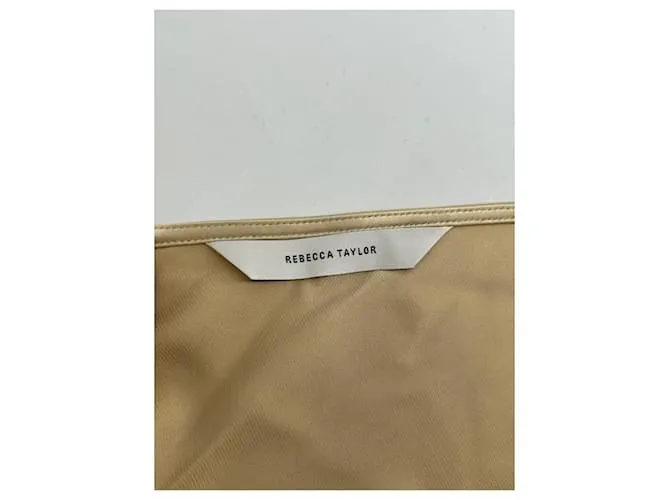 REBECCA TAYLOR Vestidos T.US 4 Seda Beige 