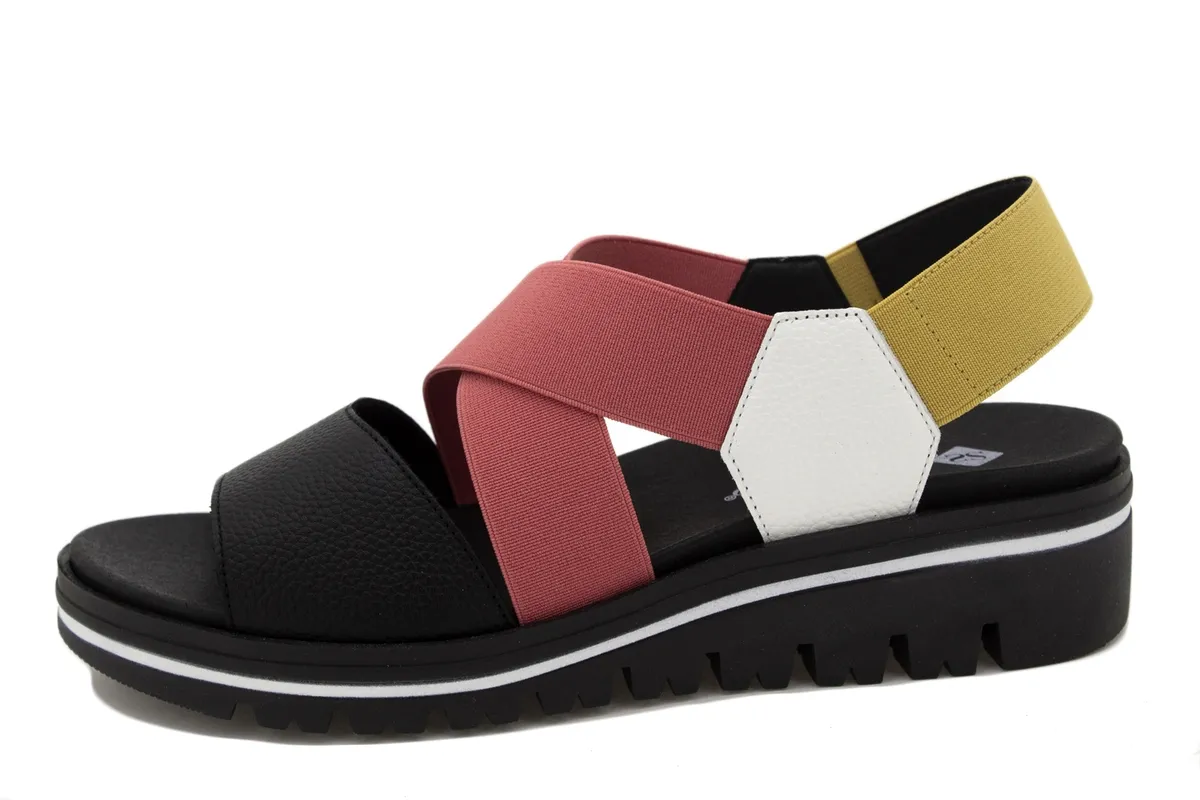 Removable Insole Sandal Black Leather