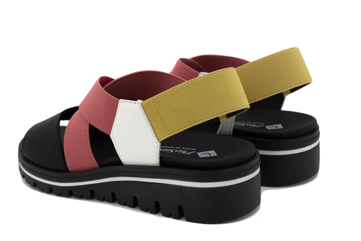 Removable Insole Sandal Black Leather