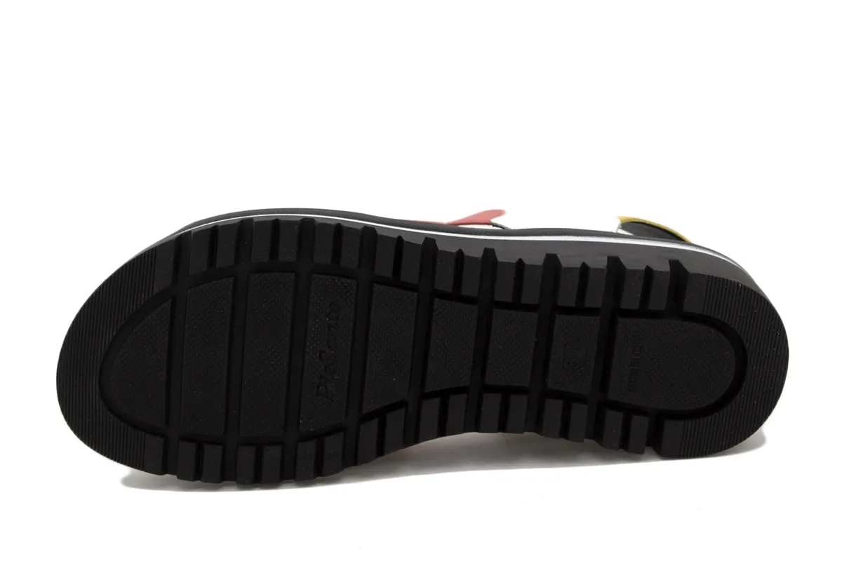 Removable Insole Sandal Black Leather