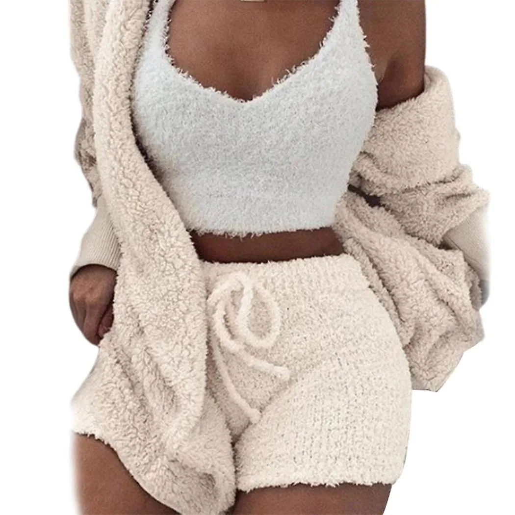 Ropa casual para el hogar de tres piezas para mujer