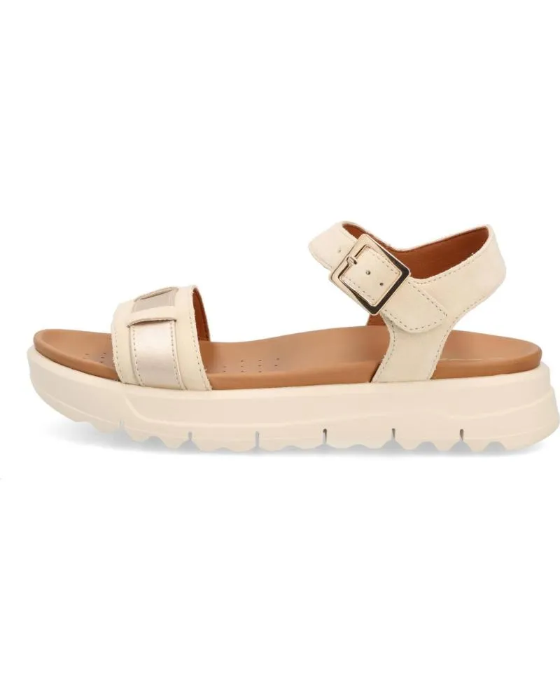 SANDALIAS DE MUJER GEOX SANDALIA COMFORT DE MUJER C5258 SAND LT GOLD