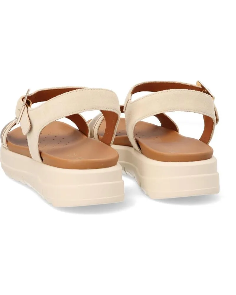 SANDALIAS DE MUJER GEOX SANDALIA COMFORT DE MUJER C5258 SAND LT GOLD