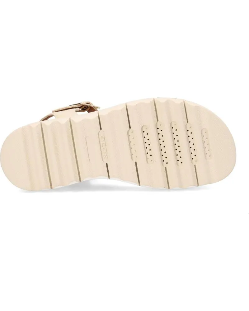 SANDALIAS DE MUJER GEOX SANDALIA COMFORT DE MUJER C5258 SAND LT GOLD