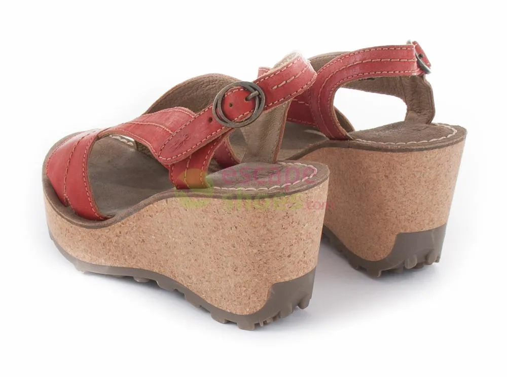 Sandalias FLY LONDON Glam Gabe Rojo P143434008