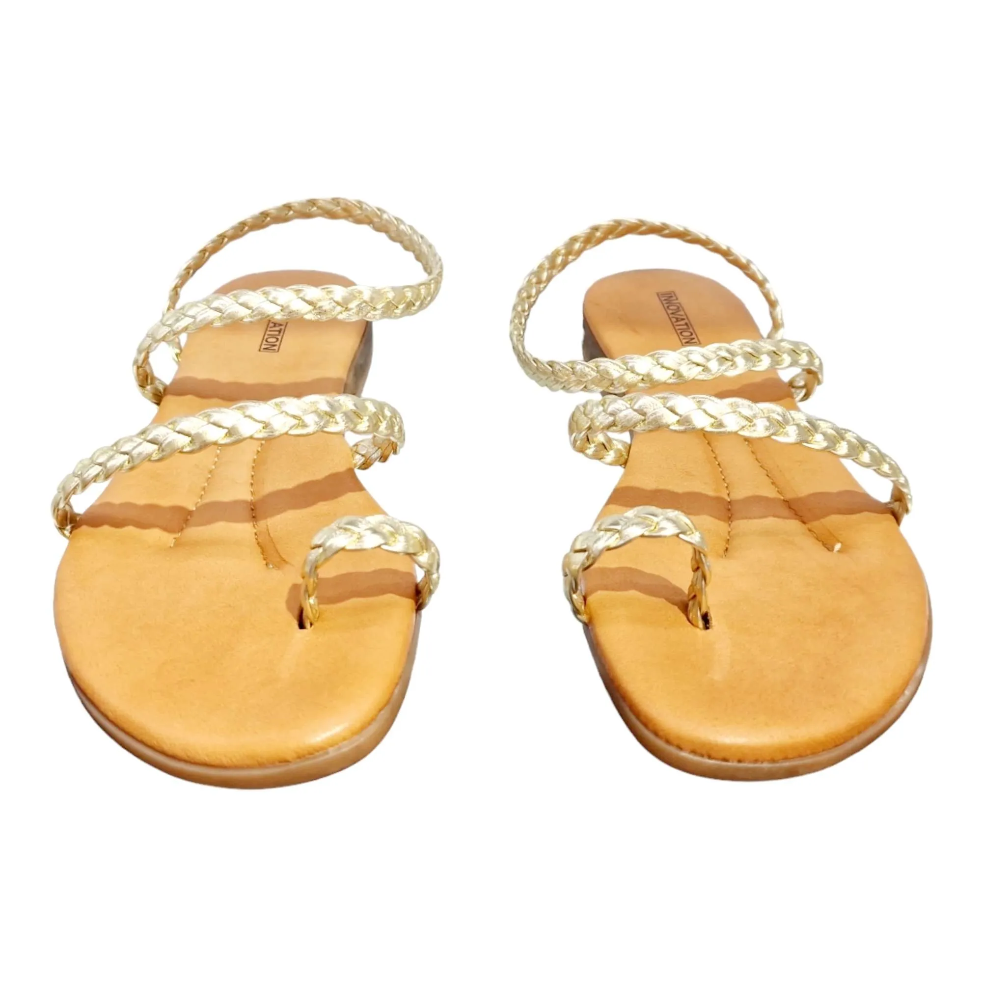 SANDALIAS MUJER TRENZADA PLATINO PLATINO