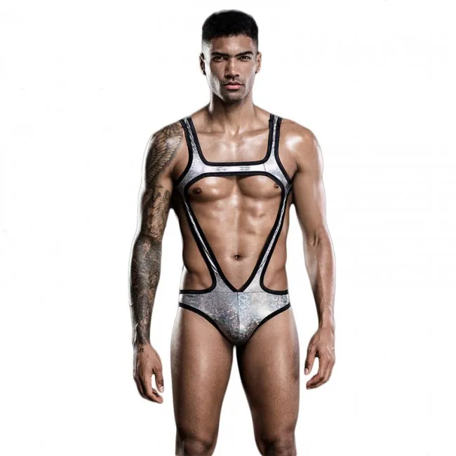  Sexy Jockstrap Leotard Underwear Thong Jumpsuit Wrestling Singlet Bodysuit Gay Athletic Supporter Erotic Sissy Men's Lingerie