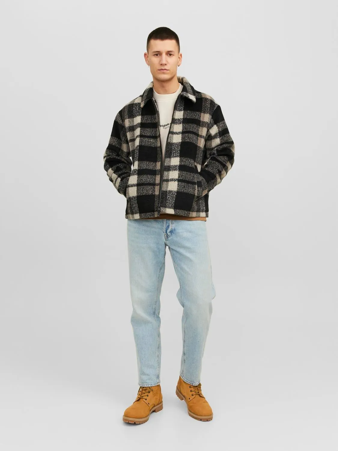 Sobrecamisa Corte regular | Marrón intermedio | Jack & Jones®