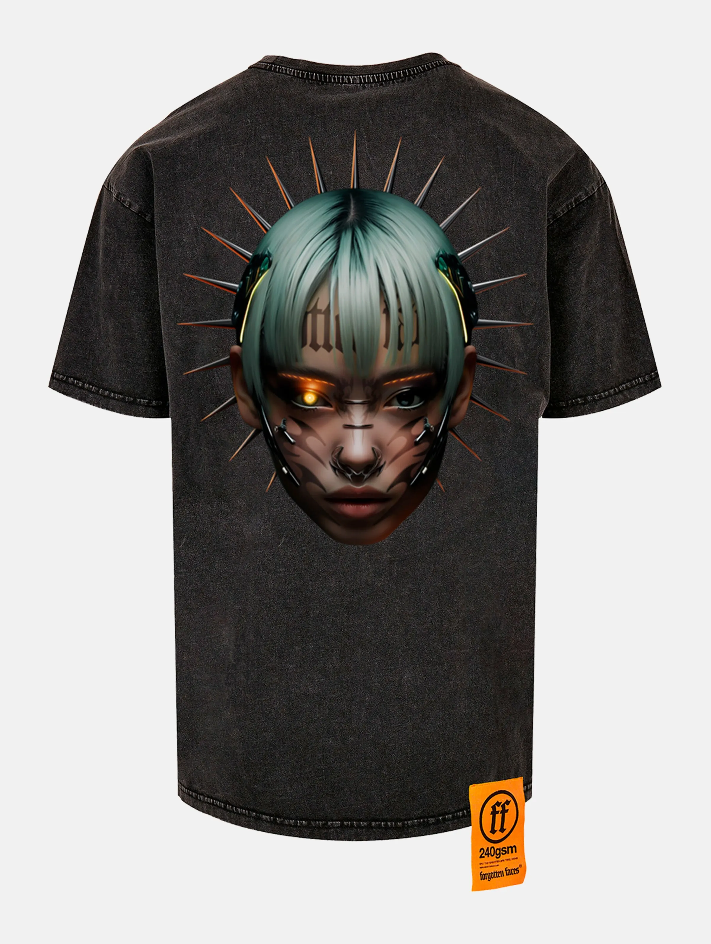 Spike Girl Oversize Acid Tee