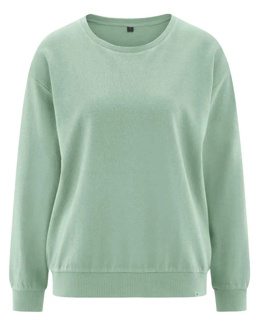Sudadera básica mujer de cáñamo y algodón orgánico