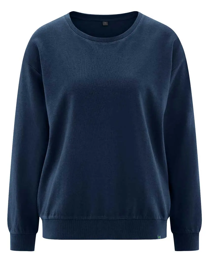 Sudadera básica mujer de cáñamo y algodón orgánico