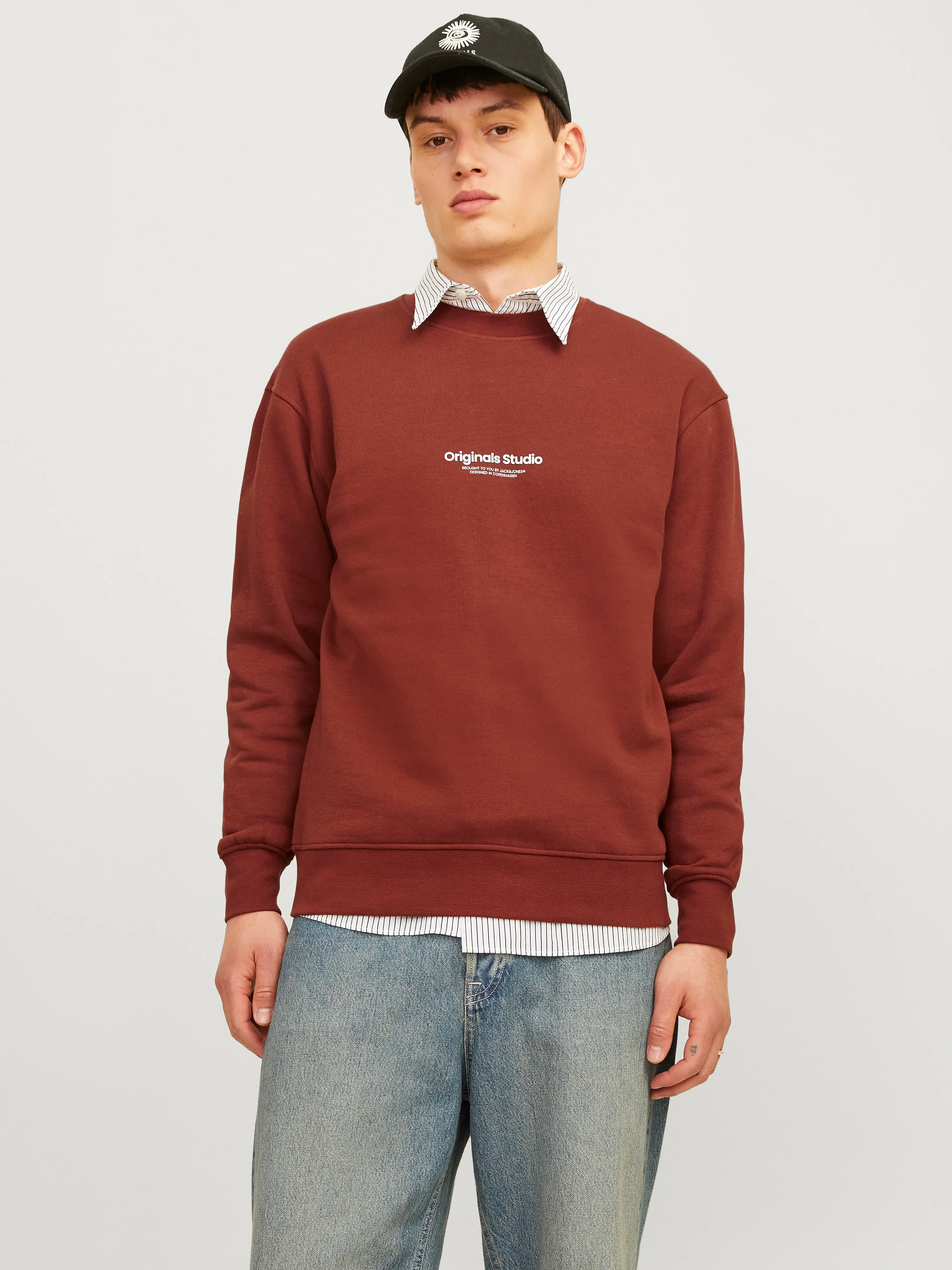 Sudadera Estampado | Rojo oscuro | Jack & Jones®