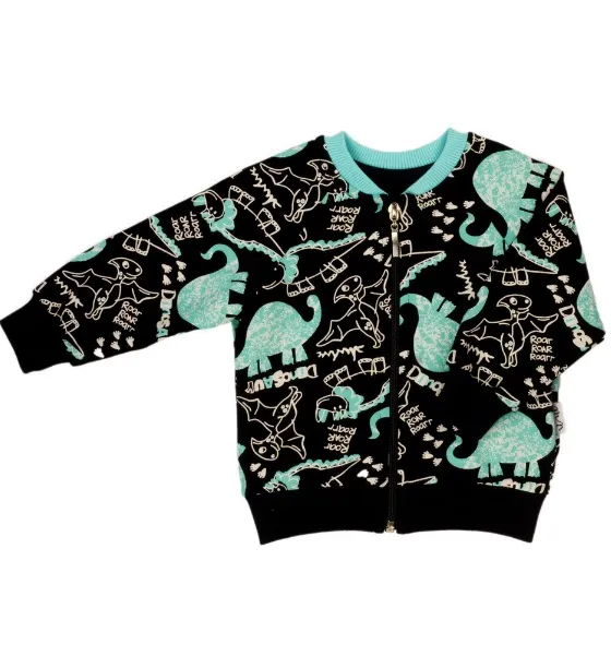 Sudadera negra con dinosaurios para niño colección Dino
