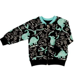 Sudadera negra con dinosaurios para niño colección Dino