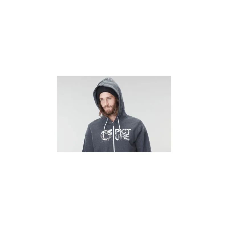 Sudadera Picture Basement Zip (Azul oscuro melange) hombre