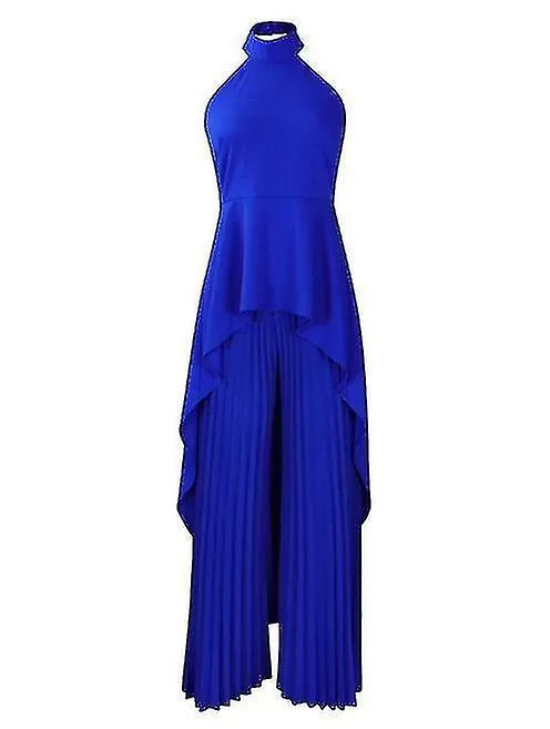 Summer Fashion Backless Wide Leg Pants Set
