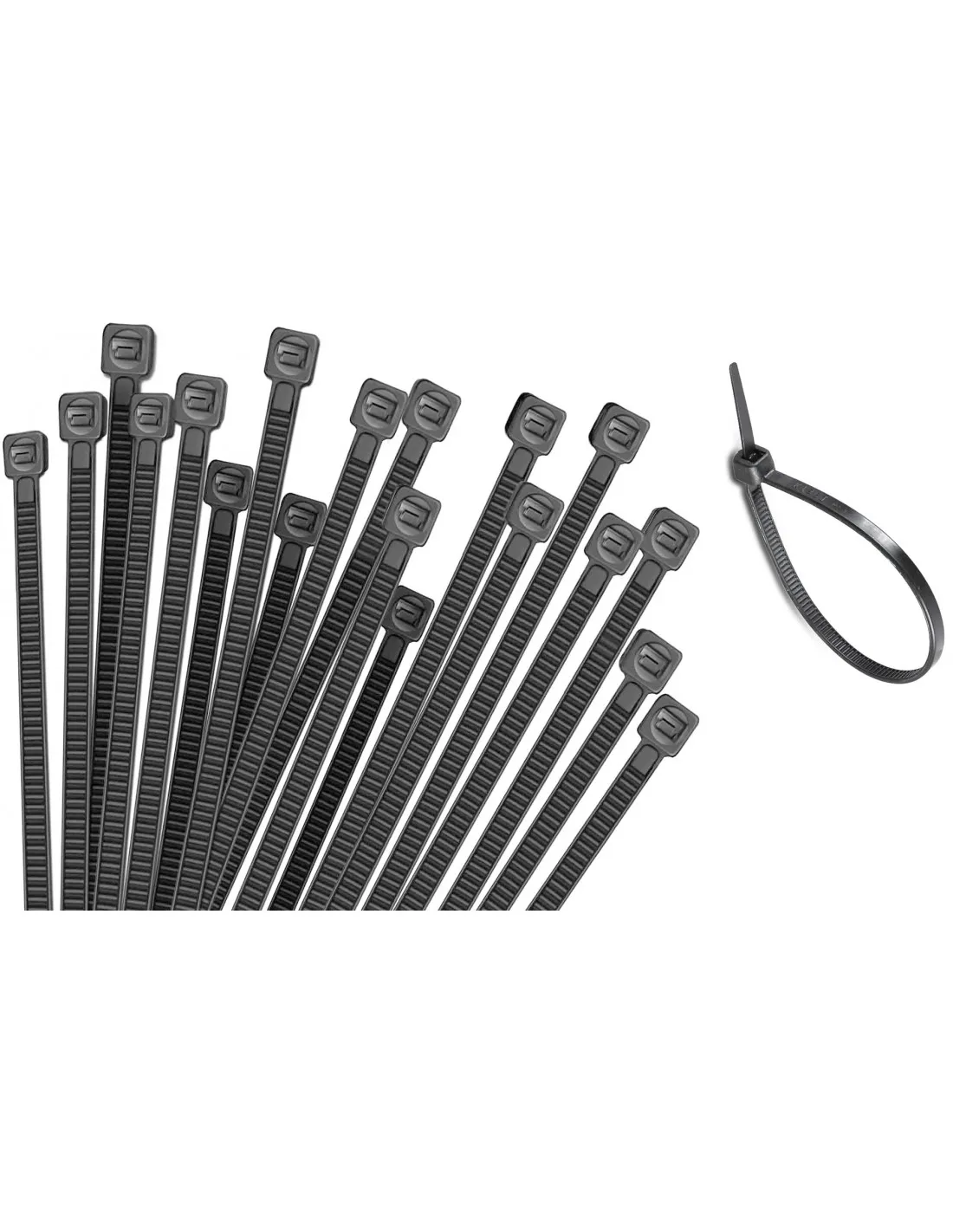 Surtido de bridas presillas de agarre para cables, tubos, manguitos, etc, packs por medidas a elegir