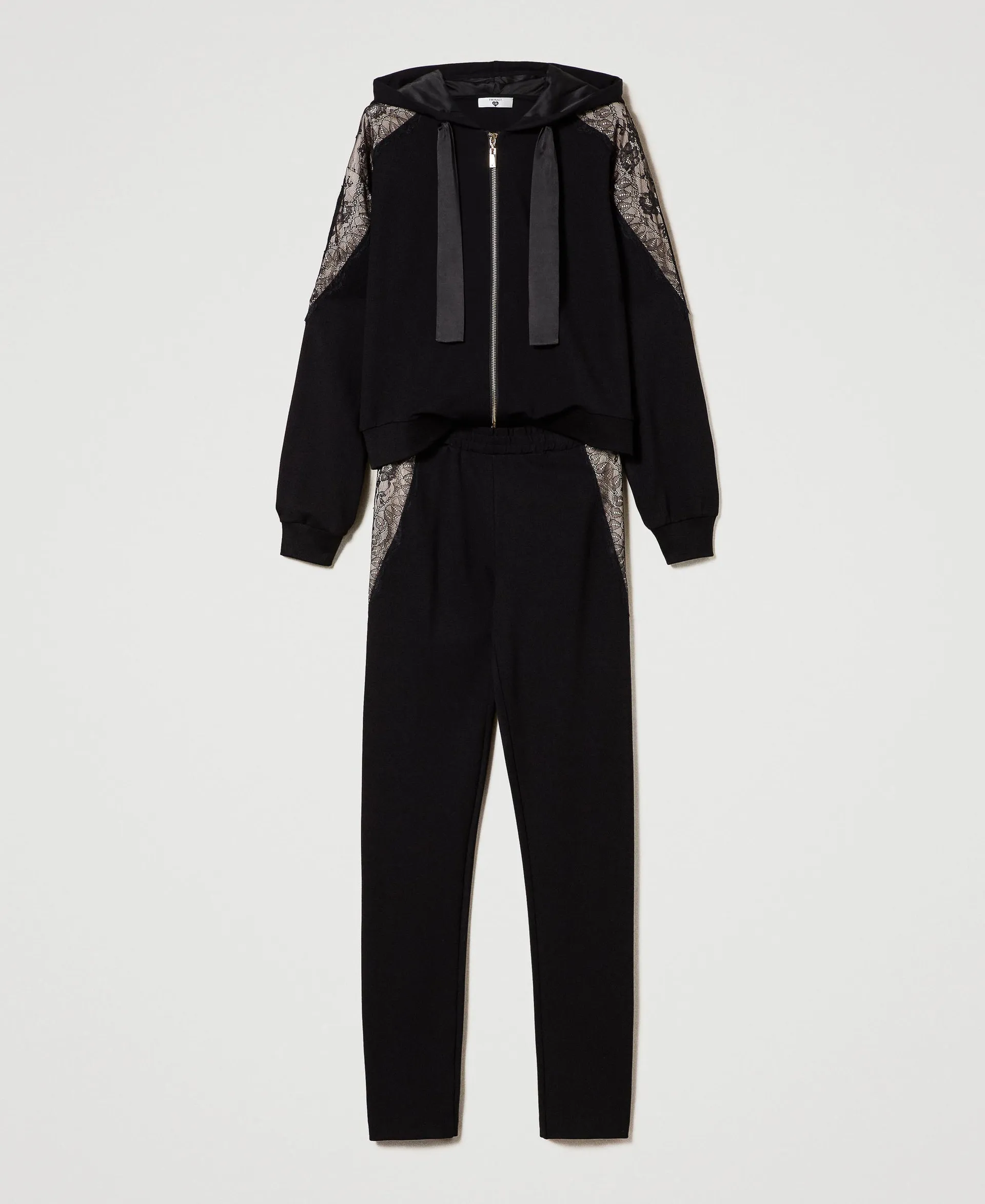 SWEATSHIRT ET PANTALON AVEC DENTELLE