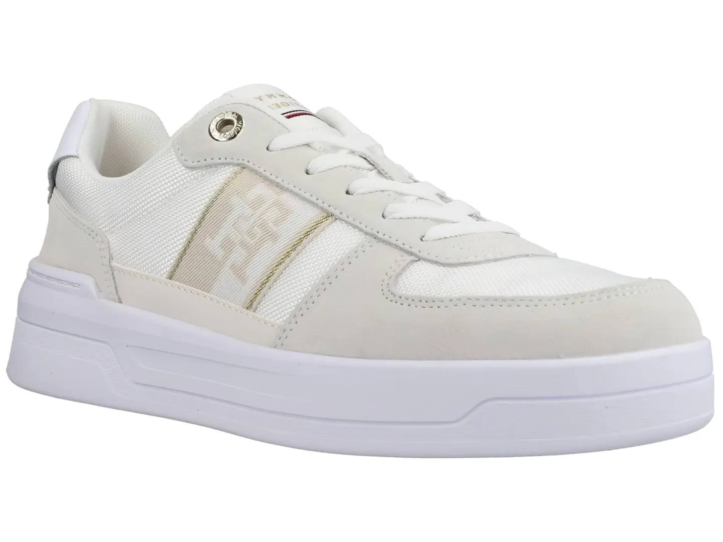 Tenis Tommy Hilfiger W06950 Blanco Para Mujer
