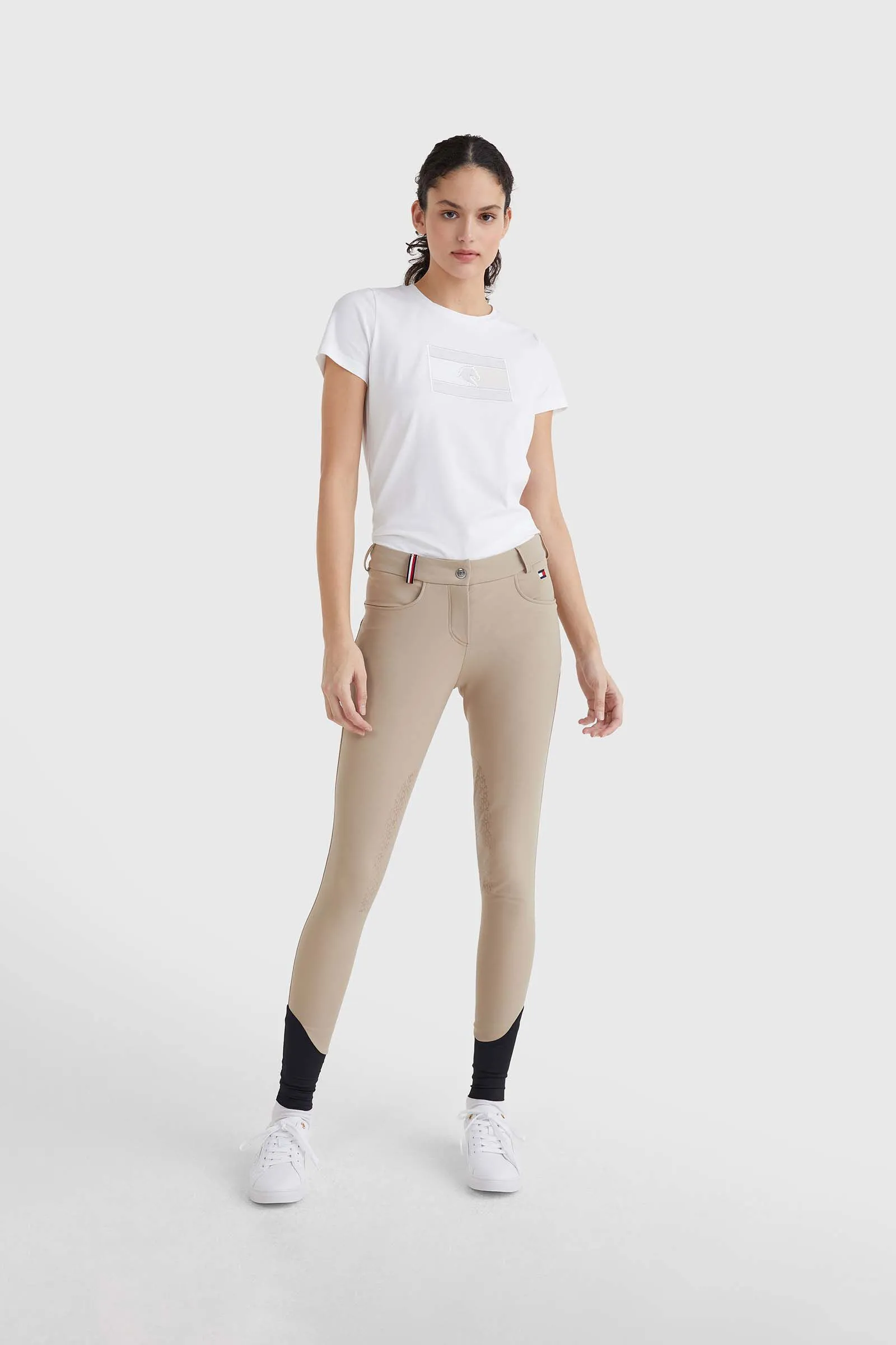 Tommy Hilfiger Equestrian Pantalones de equitación para mujer Classic Style con grip en las rodillas