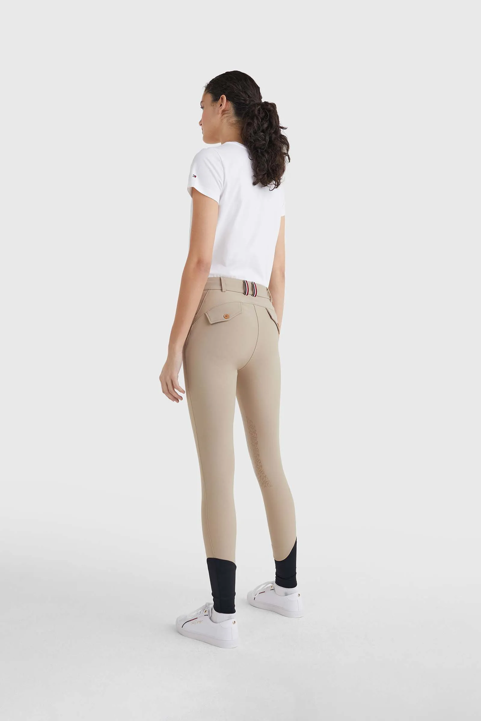 Tommy Hilfiger Equestrian Pantalones de equitación para mujer Classic Style con grip en las rodillas