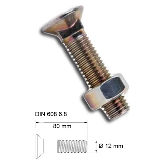 Tornillo reja 12×080