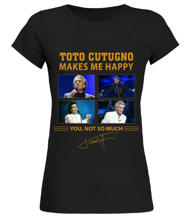 TOTO CUTUGNO MAKES ME HAPPY Camiseta cuello redondo Mujer