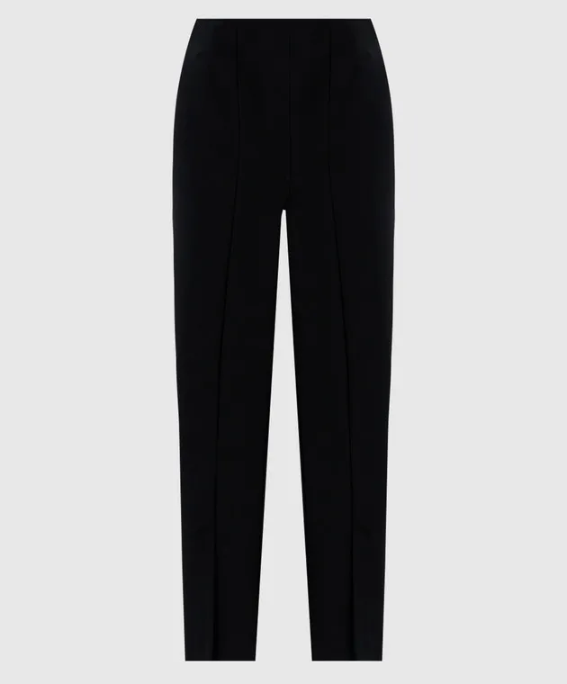 Twinset Black pants with metallic Oval T logo