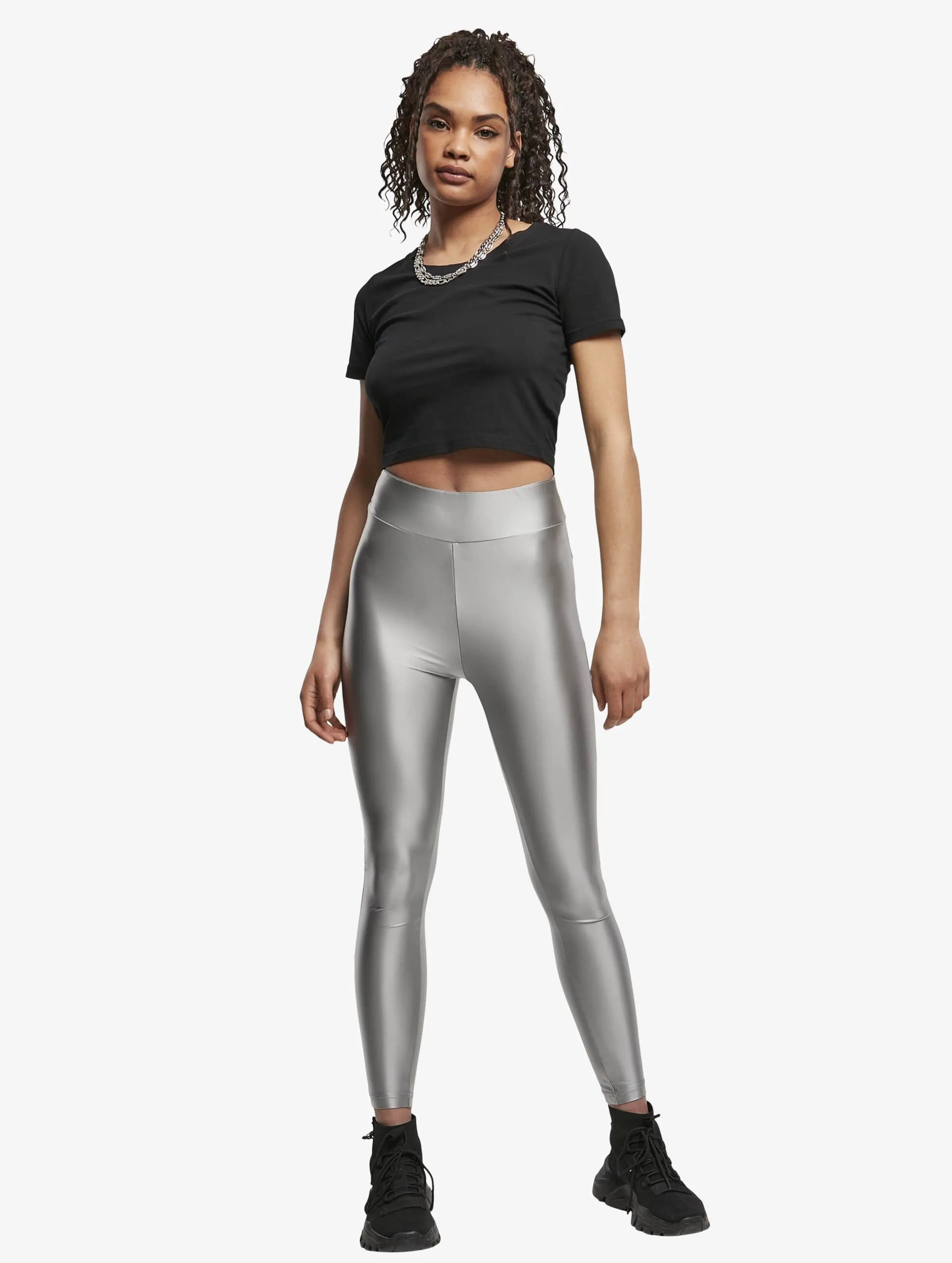 Urban Classics Ladies Highwaist Shiny Metallic Leggings
