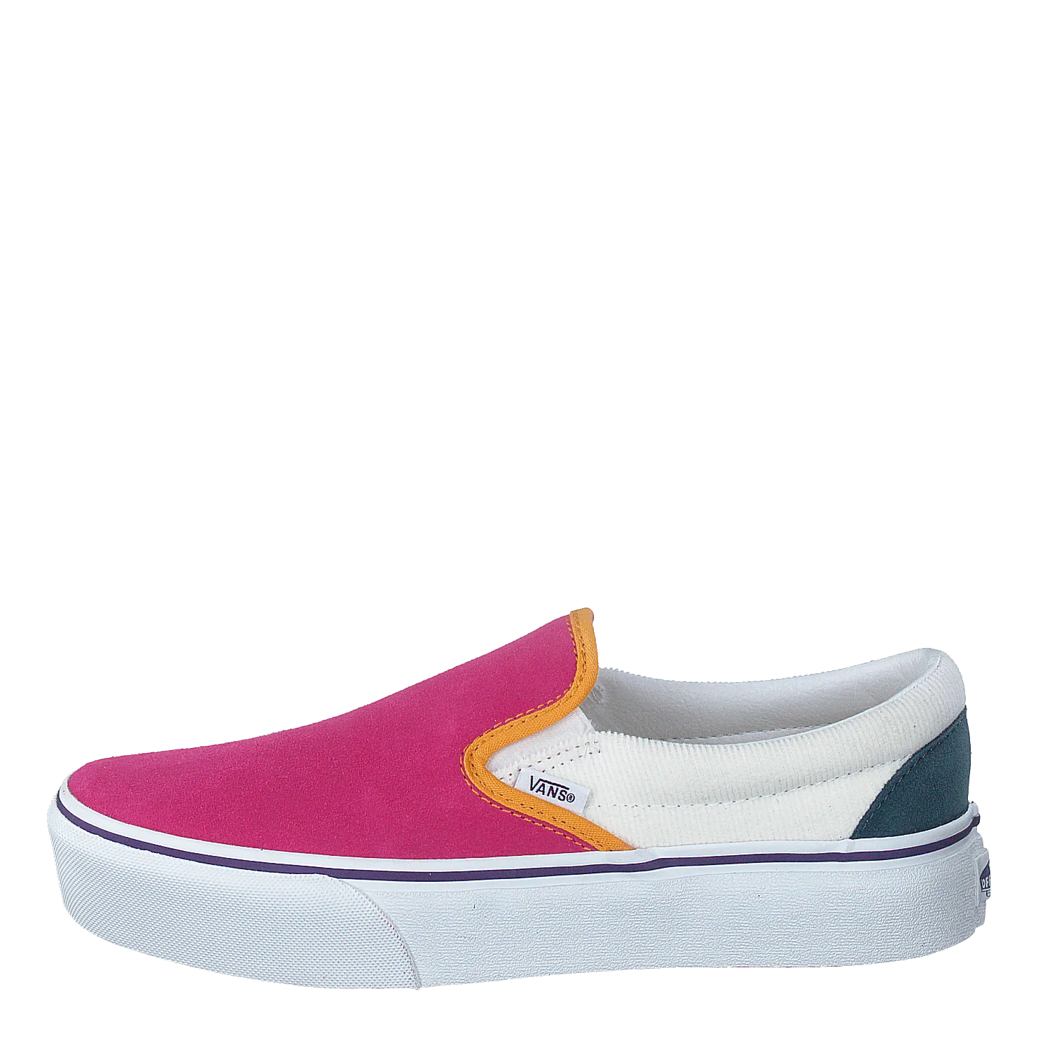 VANS CALZADO UA CLASSIC SLIPON PLATFORM (MINI CORD) MULTI/TR WHT
