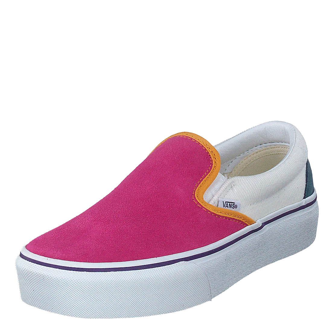 VANS CALZADO UA CLASSIC SLIPON PLATFORM (MINI CORD) MULTI/TR WHT