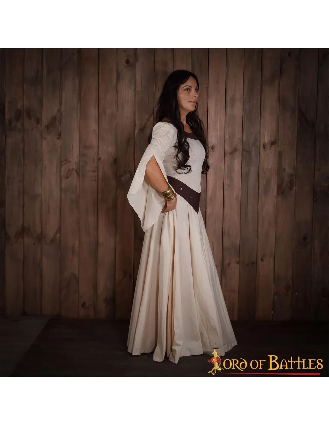 Vestido Medieval Algodón Ligero, Doncella de Campo