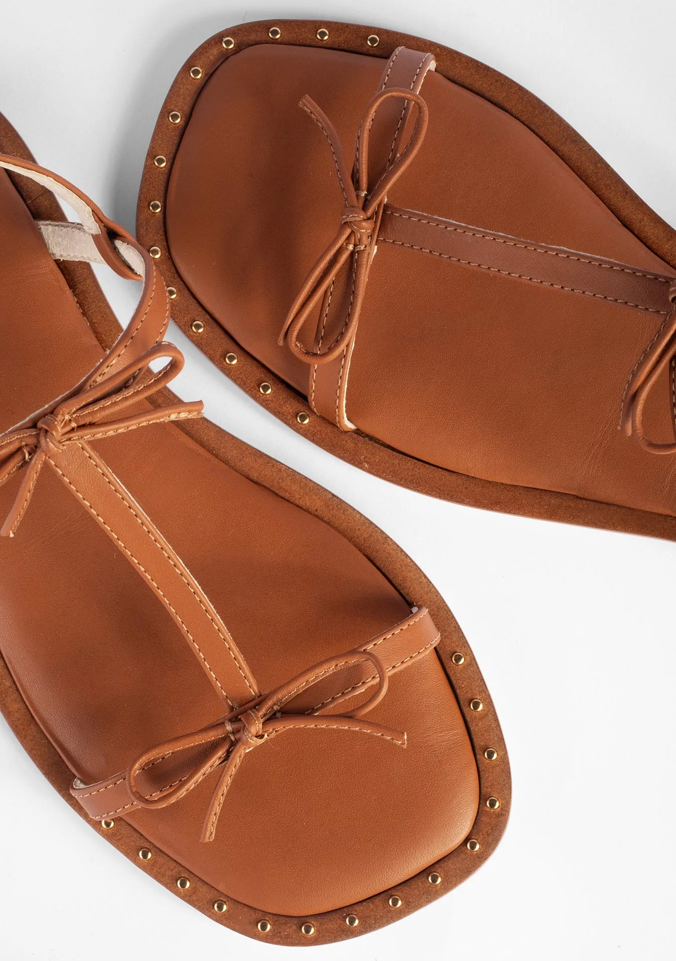 Vinci Shoes Arabella Camel Sandals