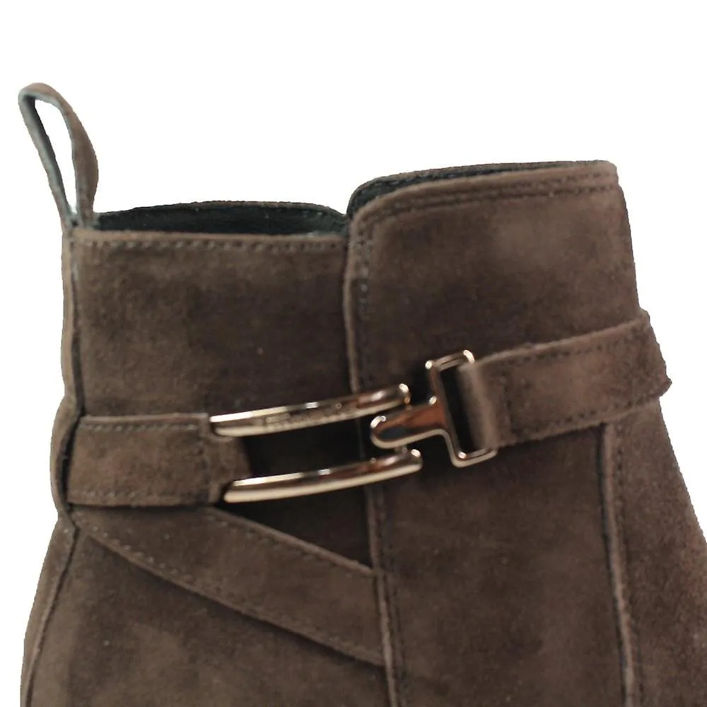Women's Tamaris 25031 43 304 | Mocca Brown Suede | Women's Ankle Boots