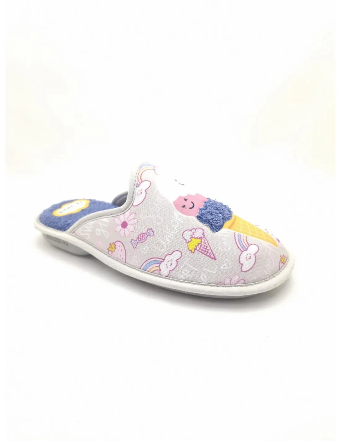 Zapatilla de mujer Biorelax en perla 4020