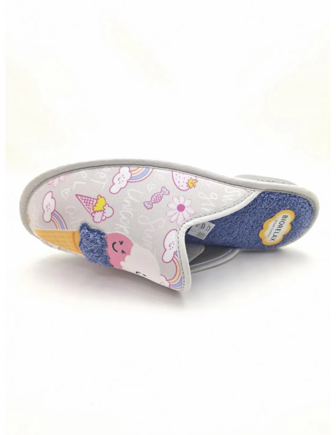 Zapatilla de mujer Biorelax en perla 4020