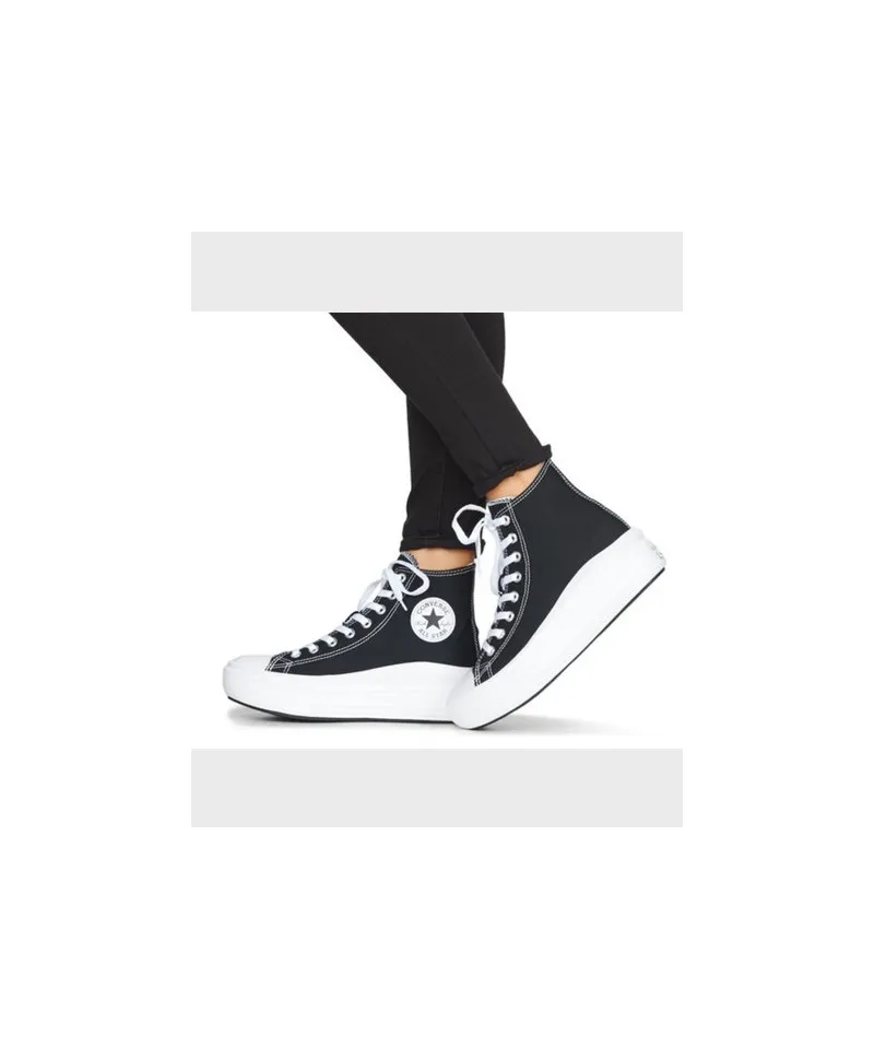Zapatillas Botines CONVERSE Plataforma All Star Move Negro