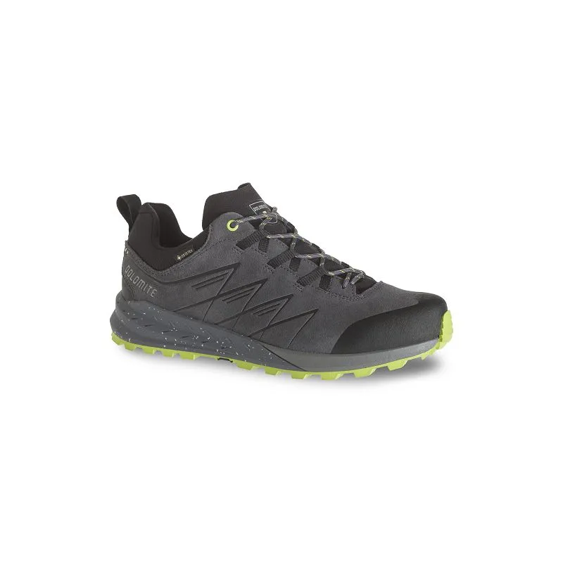 ZAPATILLAS DOLOMITE CRODA NERA GORETEX (GRIS ANTRACITA/VERDE LIMA) HOMBRE